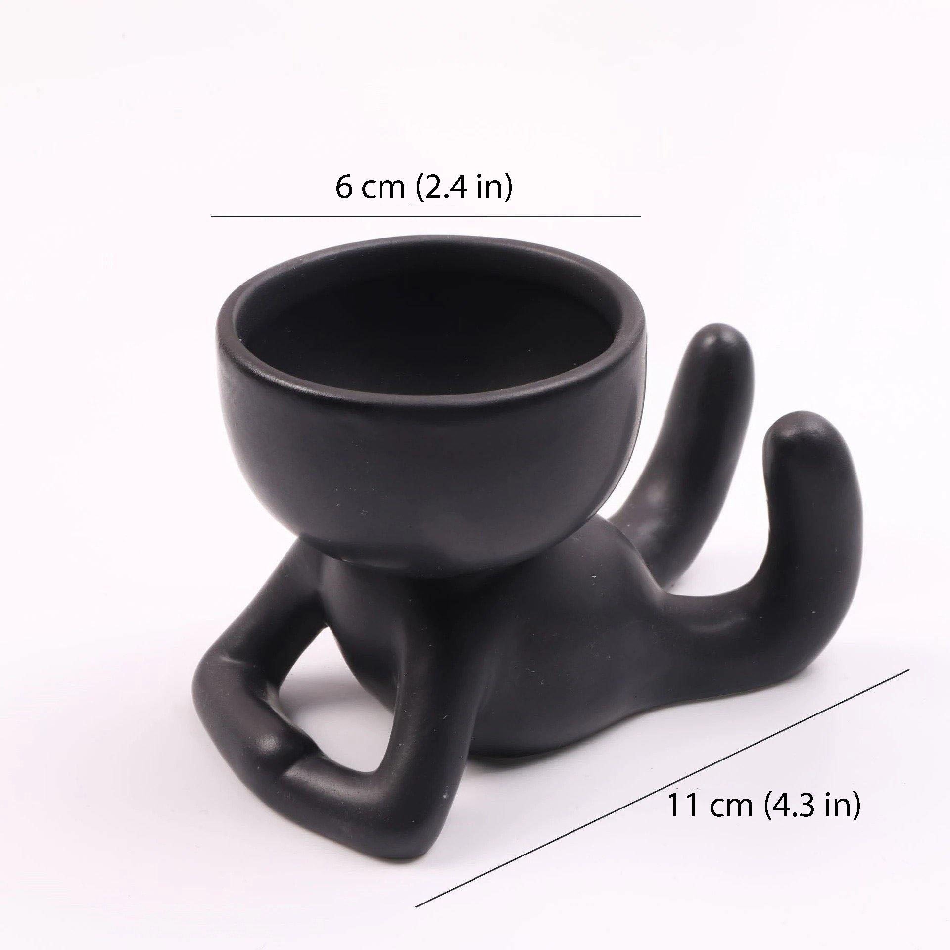 Hom & Ember – Small Child Clay Succulent Pot - Hom & Ember