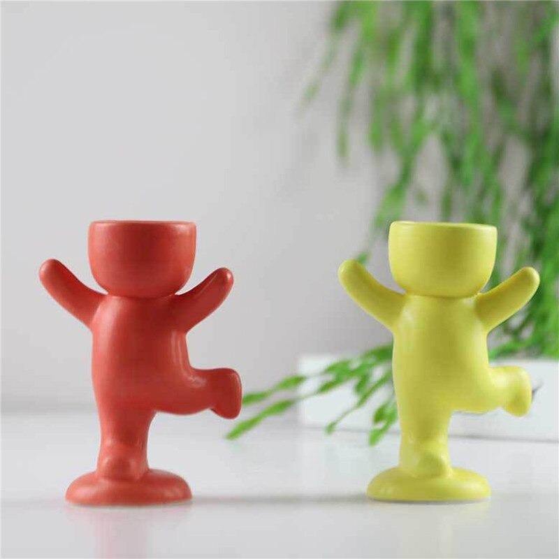 Hom & Ember – Small Child Clay Succulent Pot - Hom & Ember