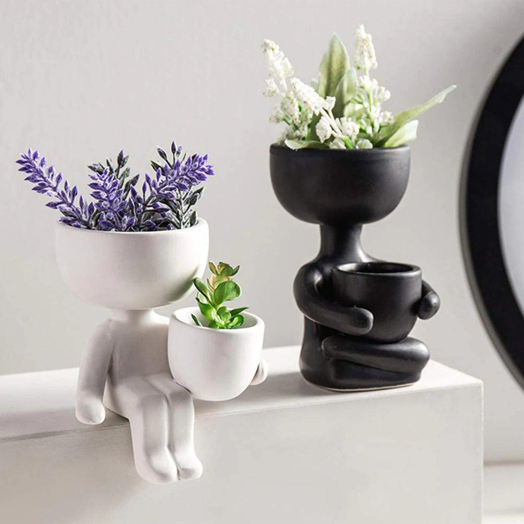 Hom & Ember – Small Child Clay Succulent Pot - Hom & Ember