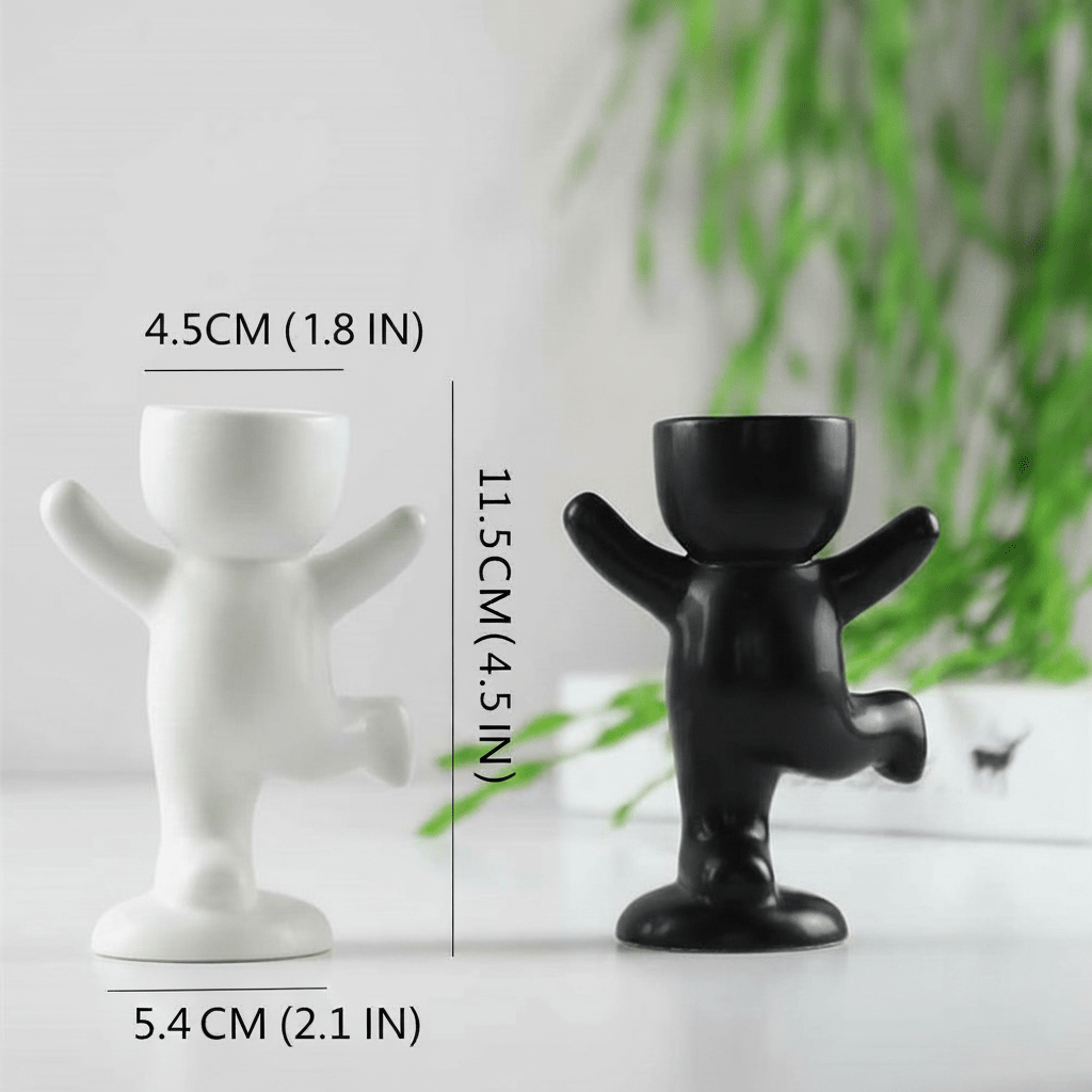 Hom & Ember – Small Child Clay Succulent Pot - Hom & Ember