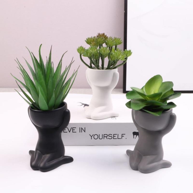 Hom & Ember – Small Child Clay Succulent Pot - Hom & Ember
