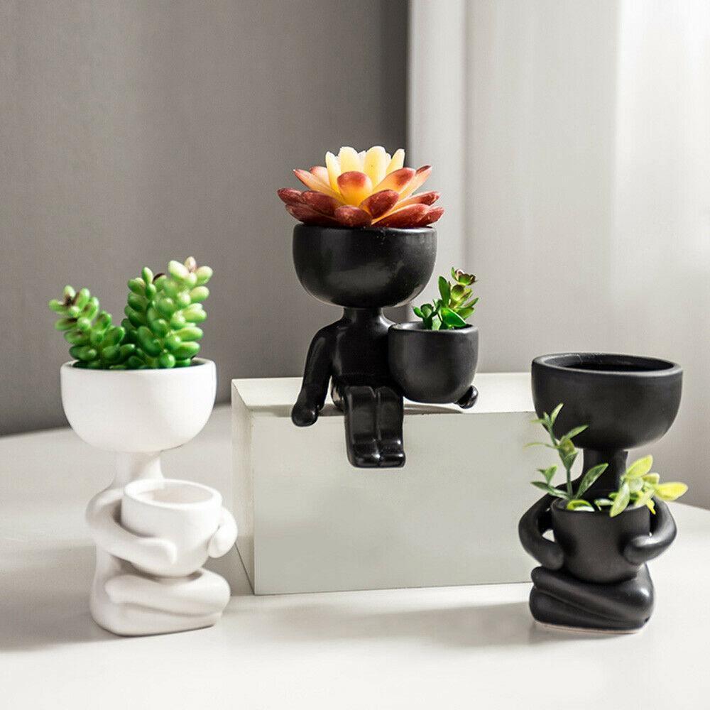 Hom & Ember – Small Child Clay Succulent Pot - Hom & Ember