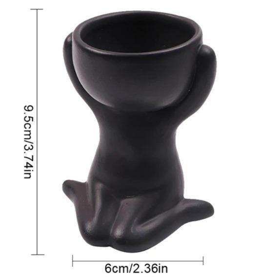 Hom & Ember – Small Child Clay Succulent Pot - Hom & Ember