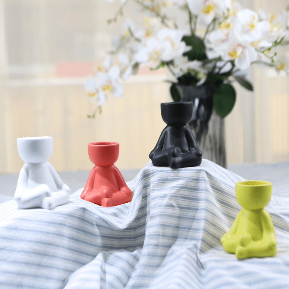 Hom & Ember – Small Child Clay Succulent Pot - Hom & Ember