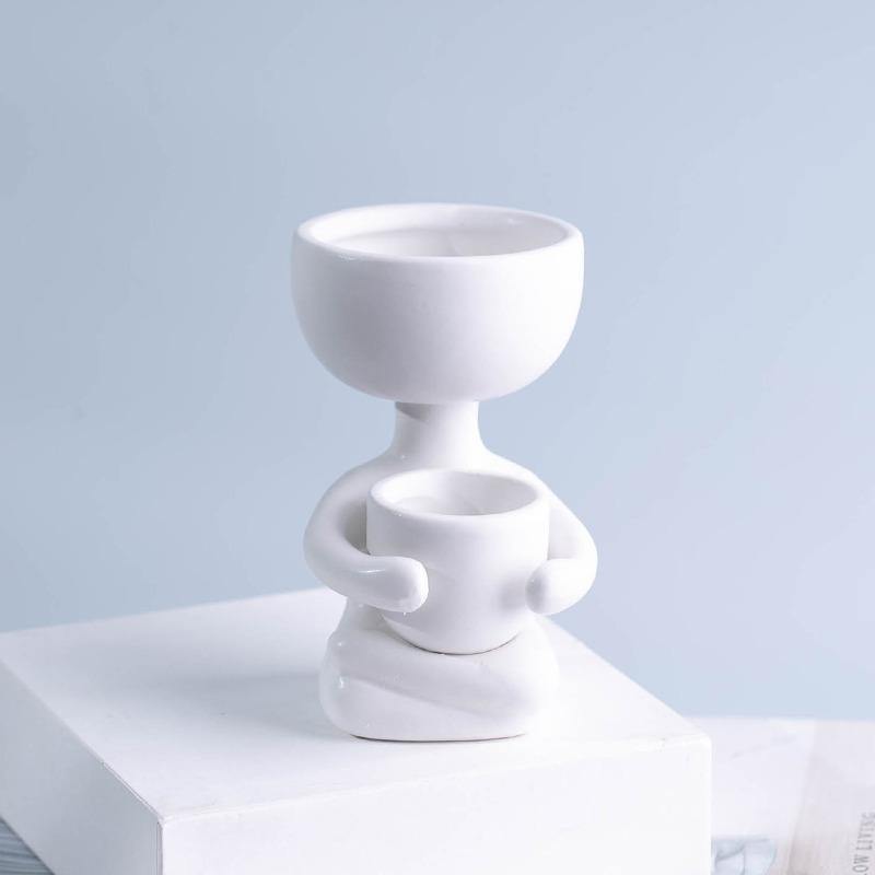 Hom & Ember – Small Child Clay Succulent Pot - Hom & Ember