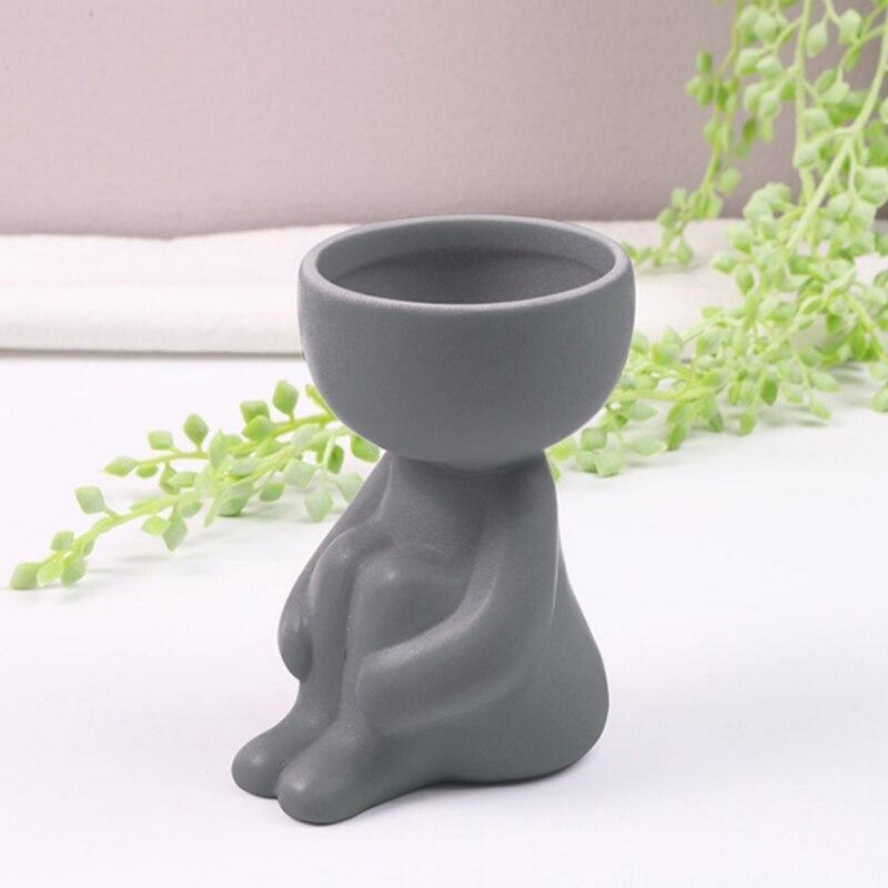 Hom & Ember – Small Child Clay Succulent Pot - Hom & Ember