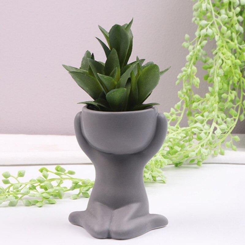 Hom & Ember – Small Child Clay Succulent Pot - Hom & Ember