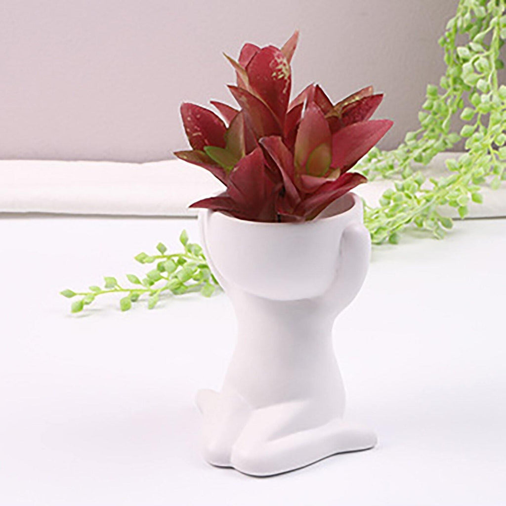 Hom & Ember – Small Child Clay Succulent Pot - Hom & Ember
