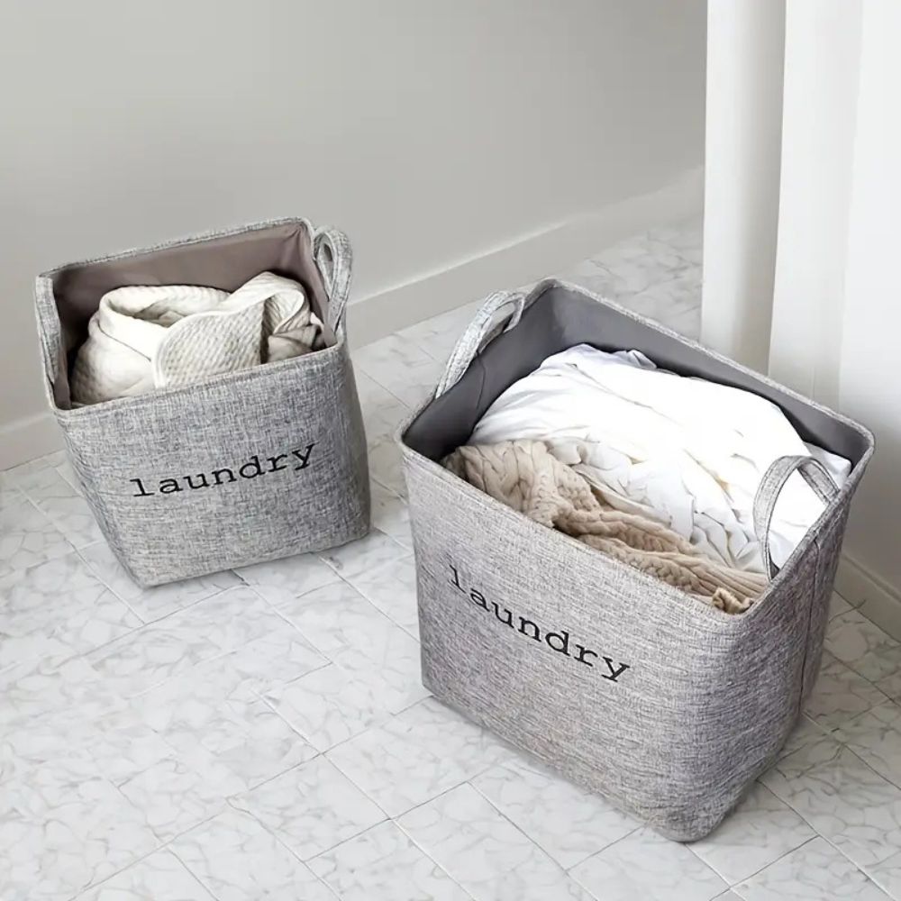 Hom & Ember – Snug Cube Laundry Basket for a Warm and Inviting Home - Hom & Ember