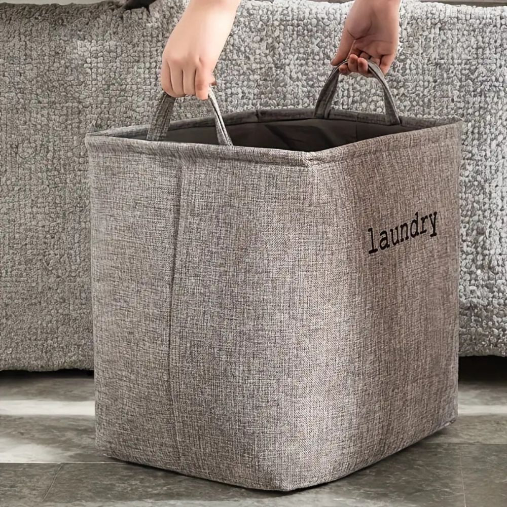 Hom & Ember – Snug Cube Laundry Basket for a Warm and Inviting Home - Hom & Ember