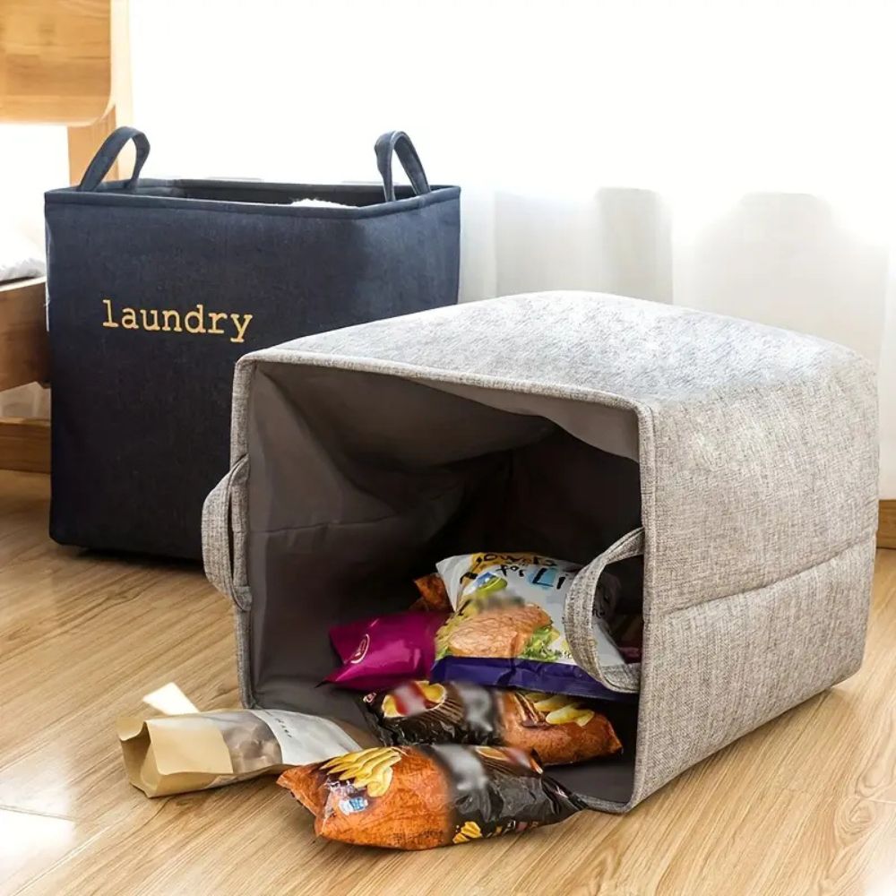 Hom & Ember – Snug Cube Laundry Basket for a Warm and Inviting Home - Hom & Ember