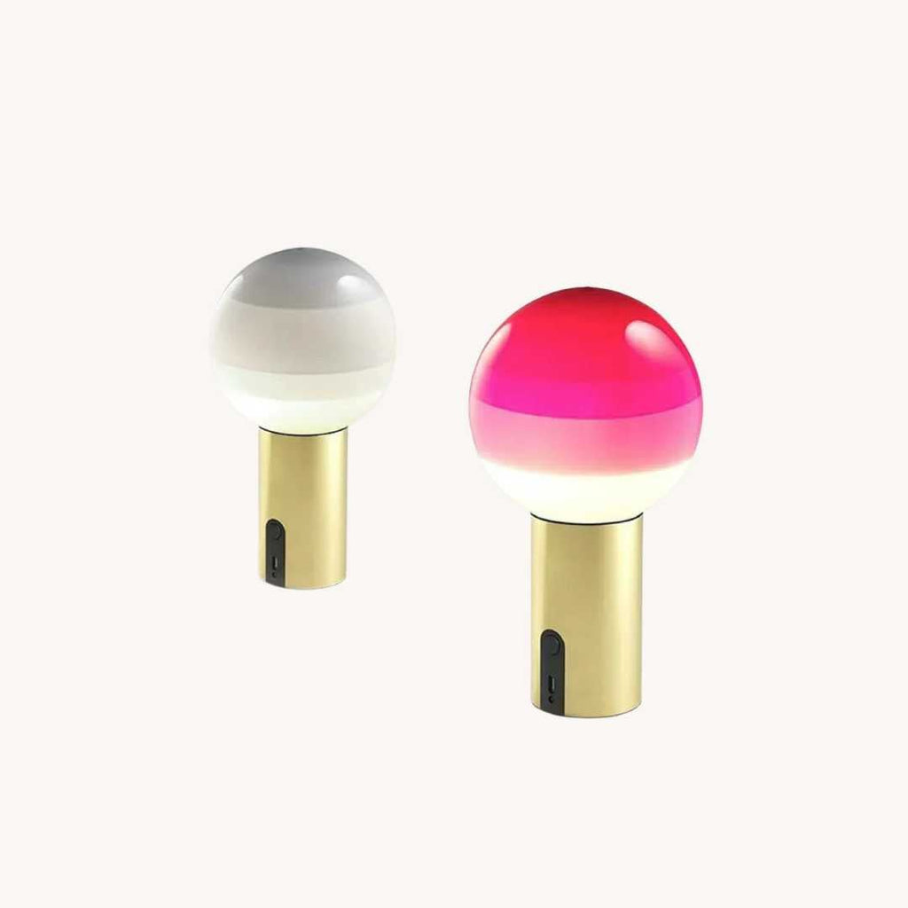 Hom & Ember – Spherical Glass Table Lamp - Hom & Ember