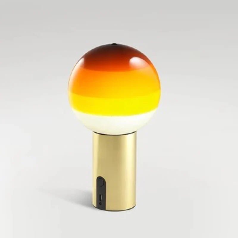 Hom & Ember – Spherical Glass Table Lamp - Hom & Ember
