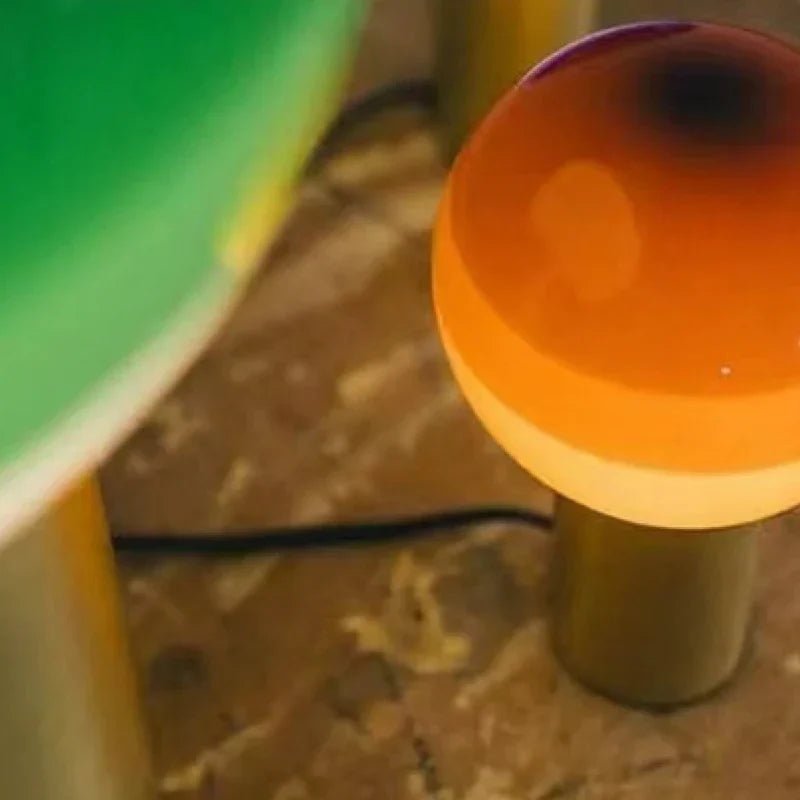 Hom & Ember – Spherical Glass Table Lamp - Hom & Ember