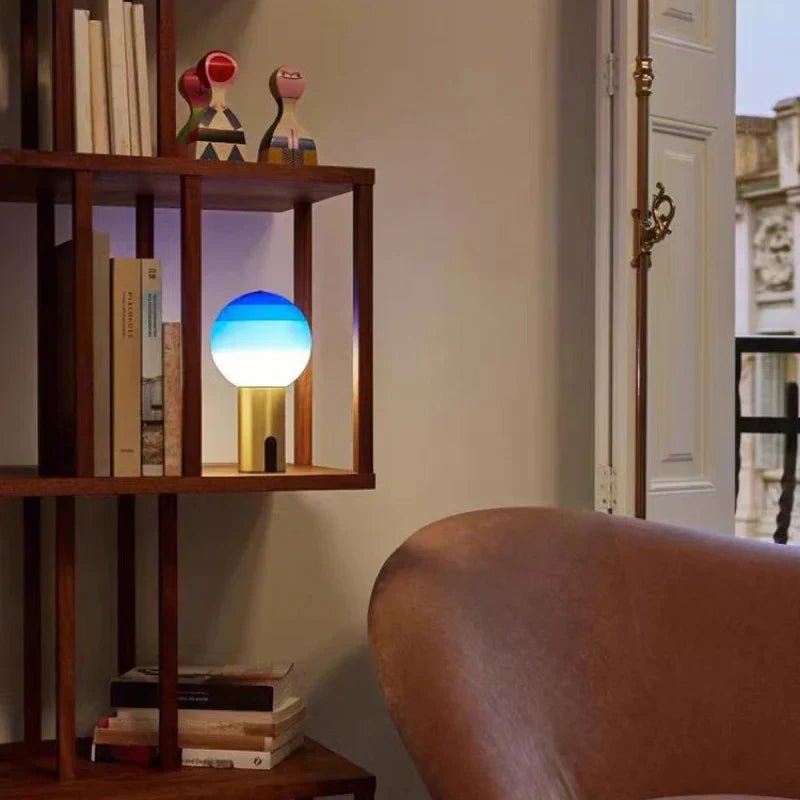 Hom & Ember – Spherical Glass Table Lamp - Hom & Ember