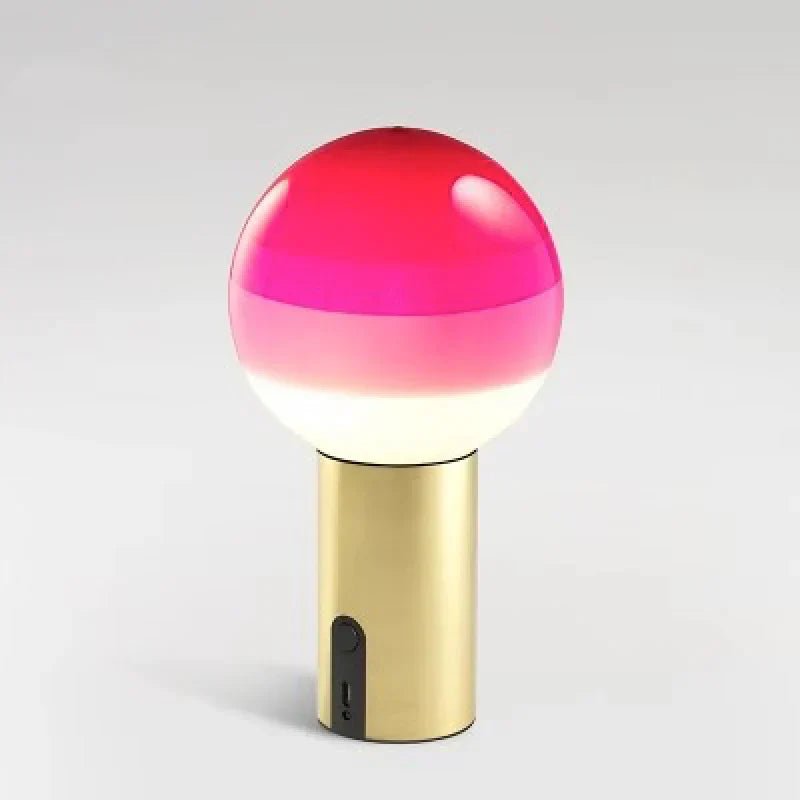 Hom & Ember – Spherical Glass Table Lamp - Hom & Ember