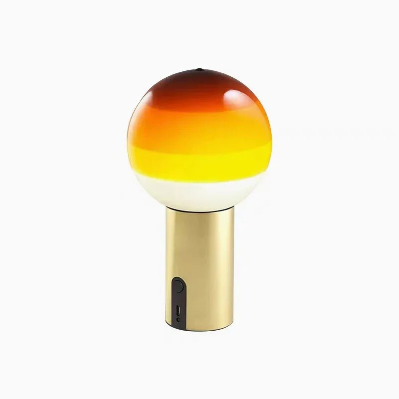 Hom & Ember – Spherical Glass Table Lamp - Hom & Ember