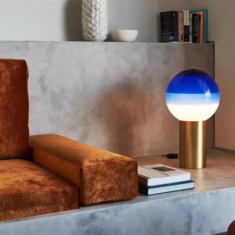 Hom & Ember – Spherical Glass Table Lamp - Hom & Ember