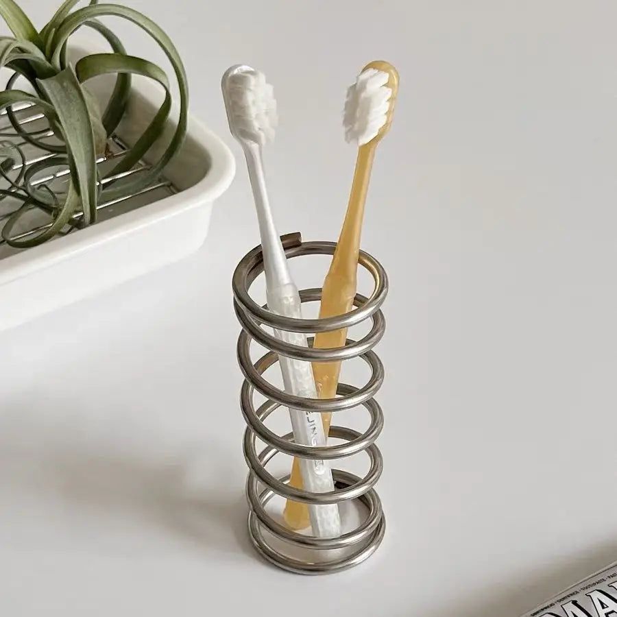 Hom & Ember – Spring Toothbrush Organiser with Fresh Design - Hom & Ember