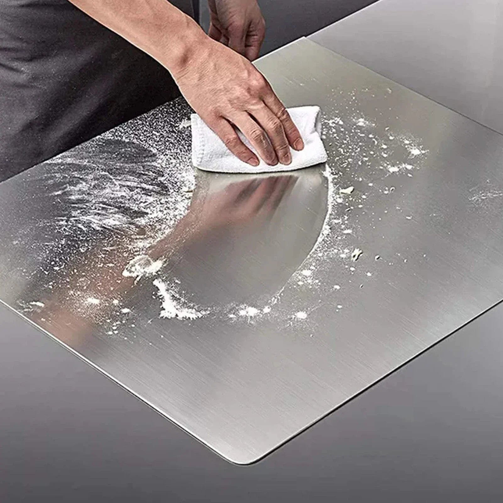 Hom & Ember – Stainless Steel Chopping Board for a Sleek Kitchen - Hom & Ember