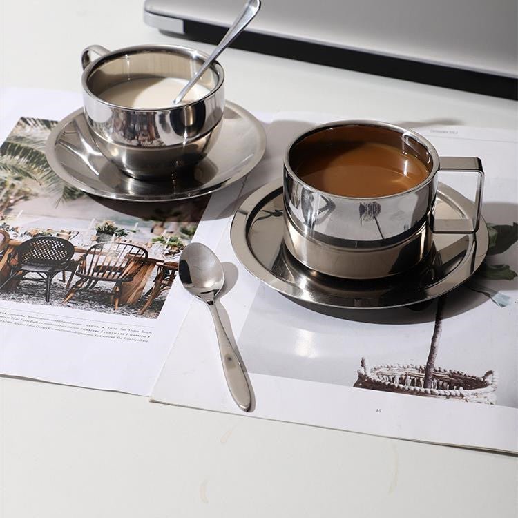 Hom & Ember – Steel Coffee Set - Hom & Ember