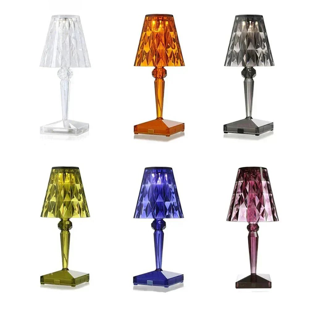 Hom & Ember – Stunning Acrylic Crystal Table Lamp for a Serene Ambiance - Hom & Ember