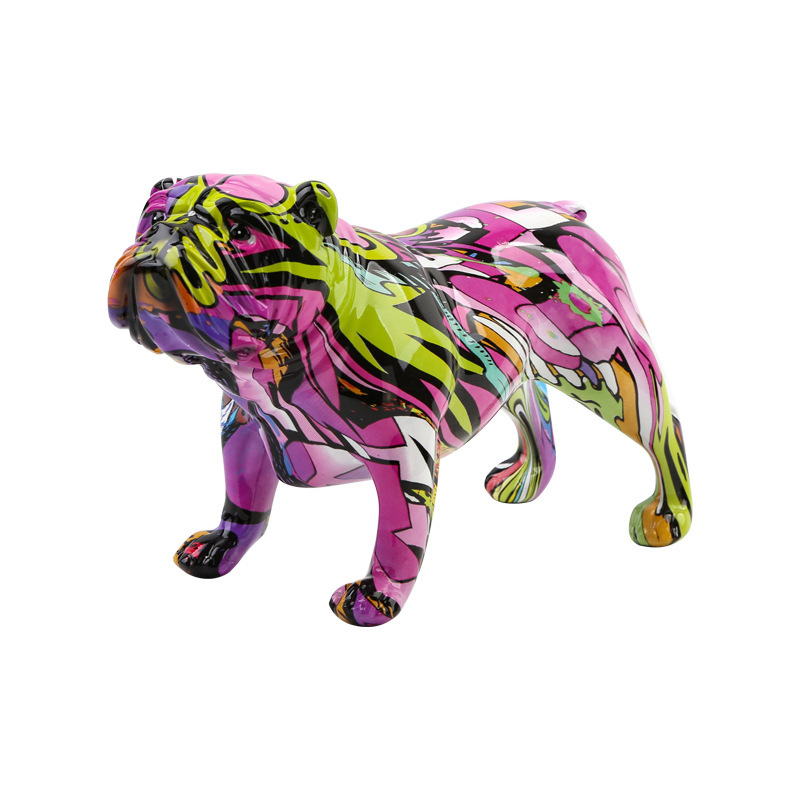 Hom & Ember – Stylish Bulldog Resin Figurine for Contemporary Spaces with Timeless Charm - Hom & Ember