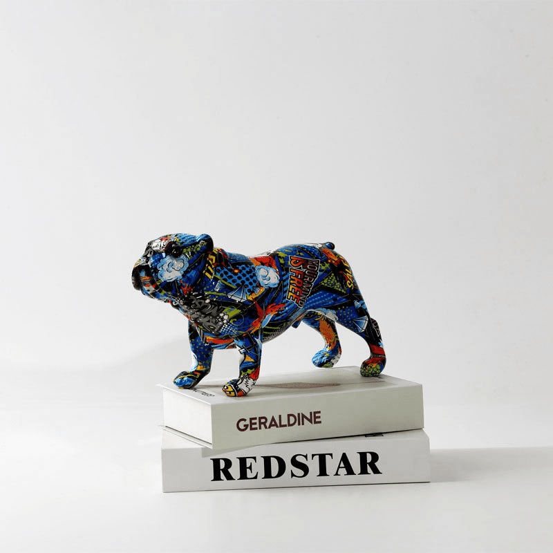 Hom & Ember – Stylish Bulldog Resin Figurine for Contemporary Spaces with Timeless Charm - Hom & Ember