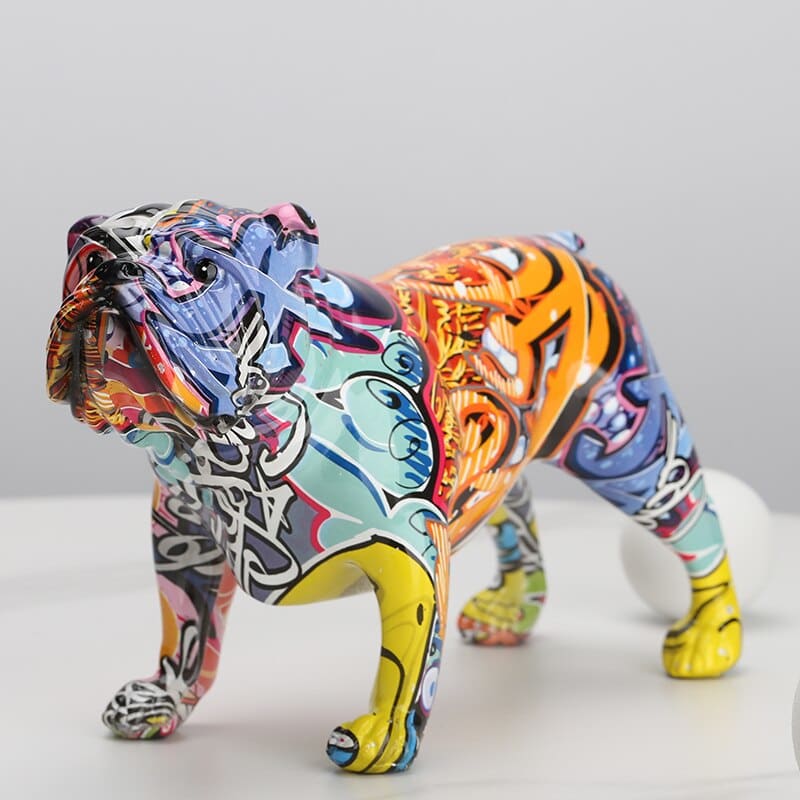 Hom & Ember – Stylish Bulldog Resin Figurine for Contemporary Spaces with Timeless Charm - Hom & Ember