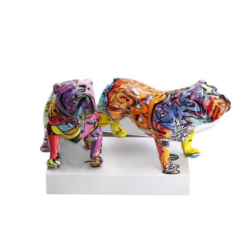 Hom & Ember – Stylish Bulldog Resin Figurine for Contemporary Spaces with Timeless Charm - Hom & Ember