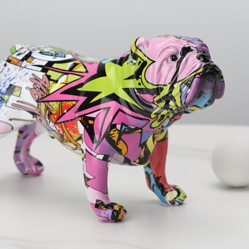 Hom & Ember – Stylish Bulldog Resin Figurine for Contemporary Spaces with Timeless Charm - Hom & Ember