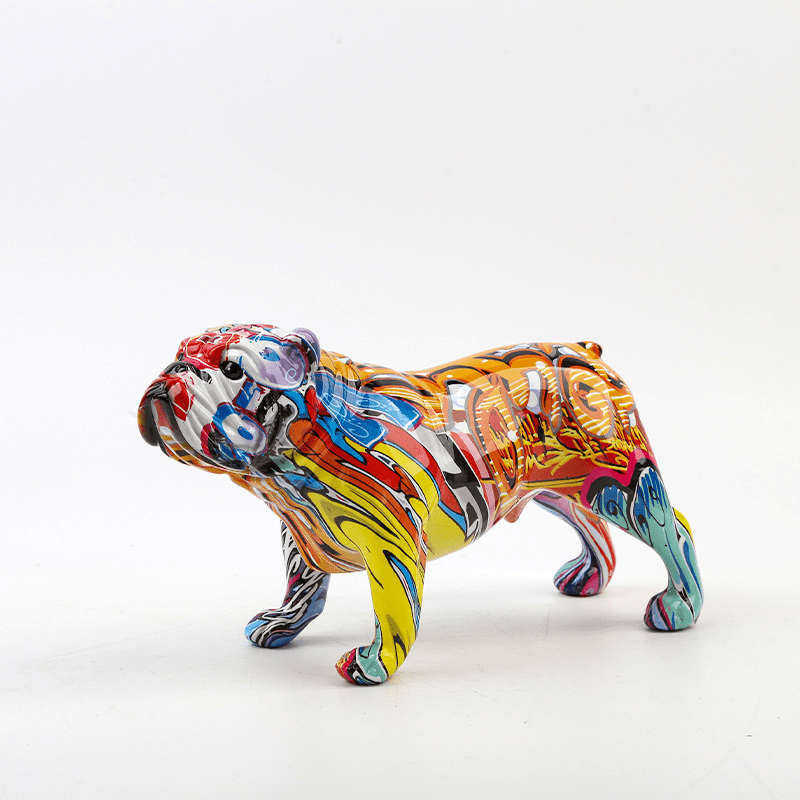 Hom & Ember – Stylish Bulldog Resin Figurine for Contemporary Spaces with Timeless Charm - Hom & Ember