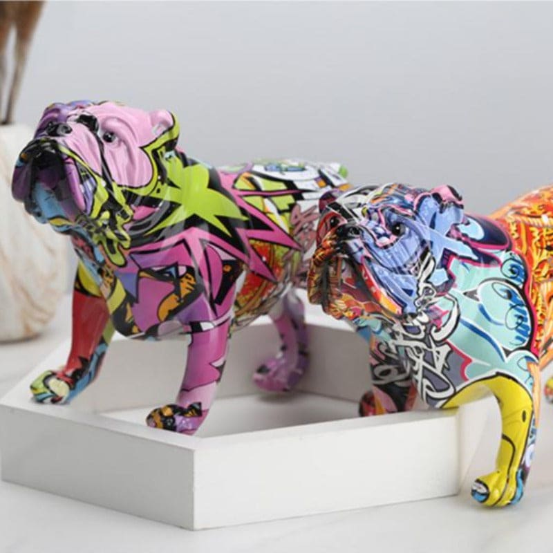 Hom & Ember – Stylish Bulldog Resin Figurine for Contemporary Spaces with Timeless Charm - Hom & Ember
