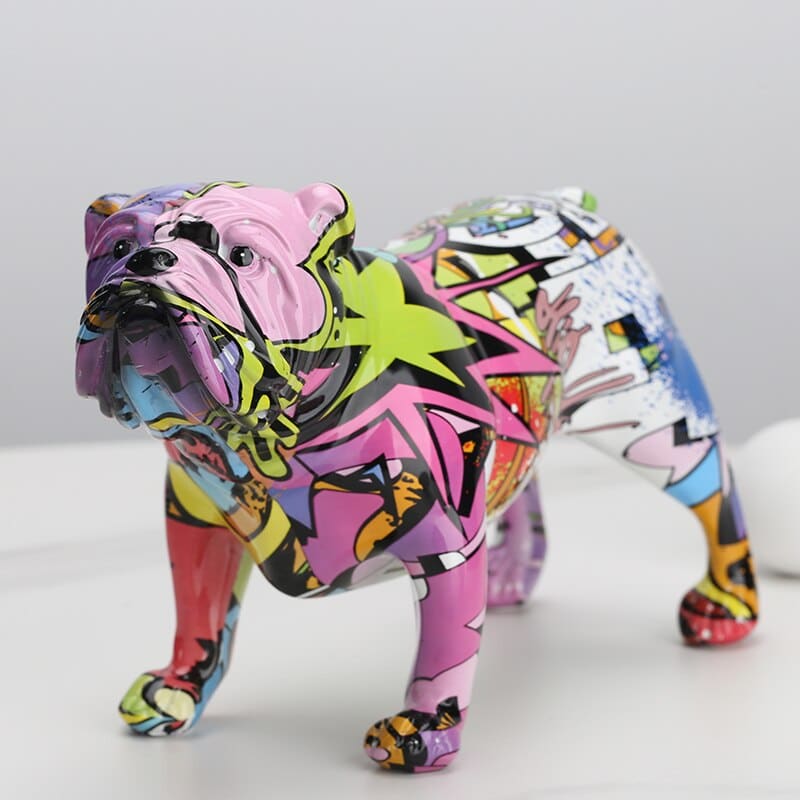 Hom & Ember – Stylish Bulldog Resin Figurine for Contemporary Spaces with Timeless Charm - Hom & Ember