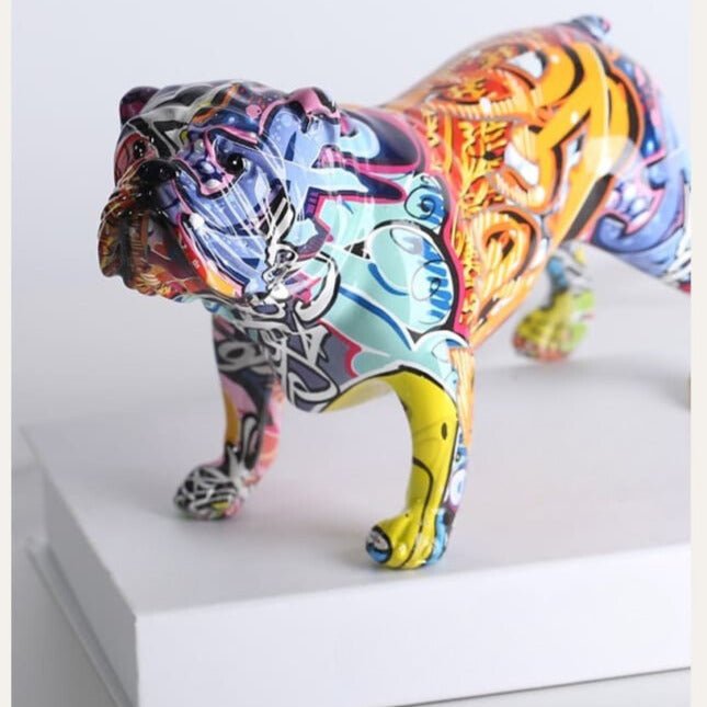 Hom & Ember – Stylish Bulldog Resin Figurine for Contemporary Spaces with Timeless Charm - Hom & Ember