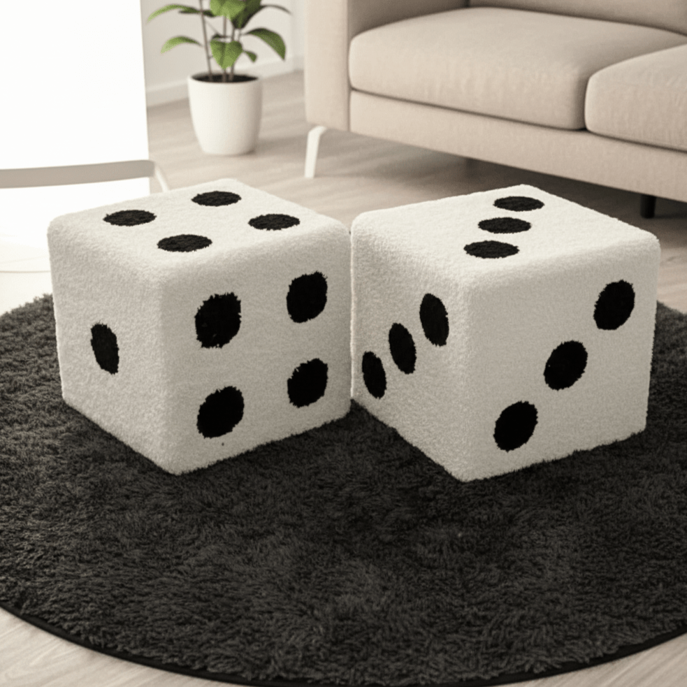 Hom & Ember – Stylish Cube Pouf for Modern Interiors with Timeless Charm - Hom & Ember