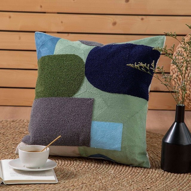 Hom & Ember – Stylish Geometric Cushion Covers in Vibrant Hues for a Chic Living Space - Hom & Ember