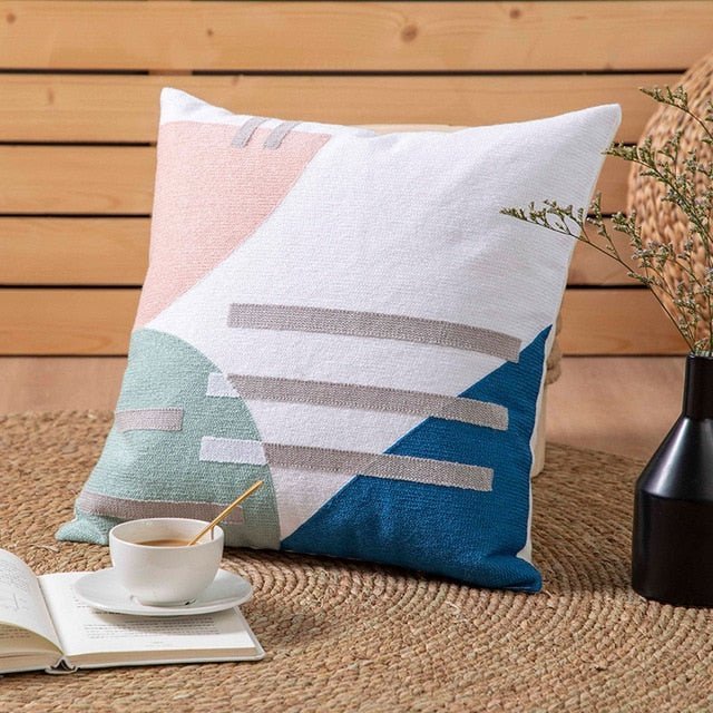 Hom & Ember – Stylish Geometric Cushion Covers in Vibrant Hues for a Chic Living Space - Hom & Ember