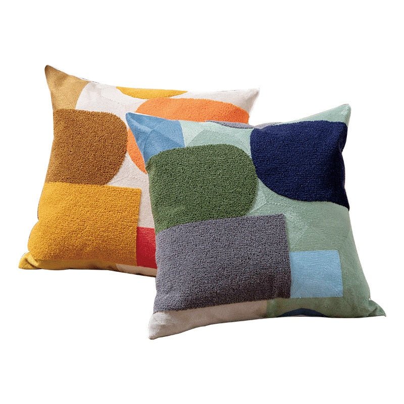Hom & Ember – Stylish Geometric Cushion Covers in Vibrant Hues for a Chic Living Space - Hom & Ember