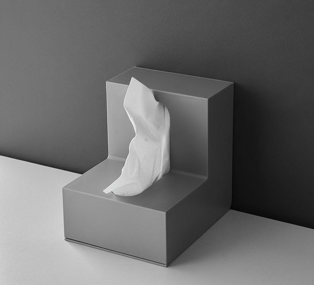 Hom & Ember – Stylish L - Shaped Tissue Box in Elegant Design for an Elegant Touch - Hom & Ember