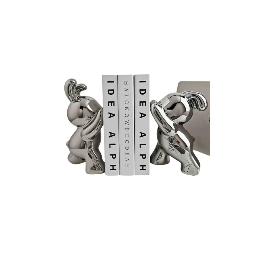 Hom & Ember – Stylish Rabbit - Shaped Bookends in Chic Design for Timeless Charm - Hom & Ember