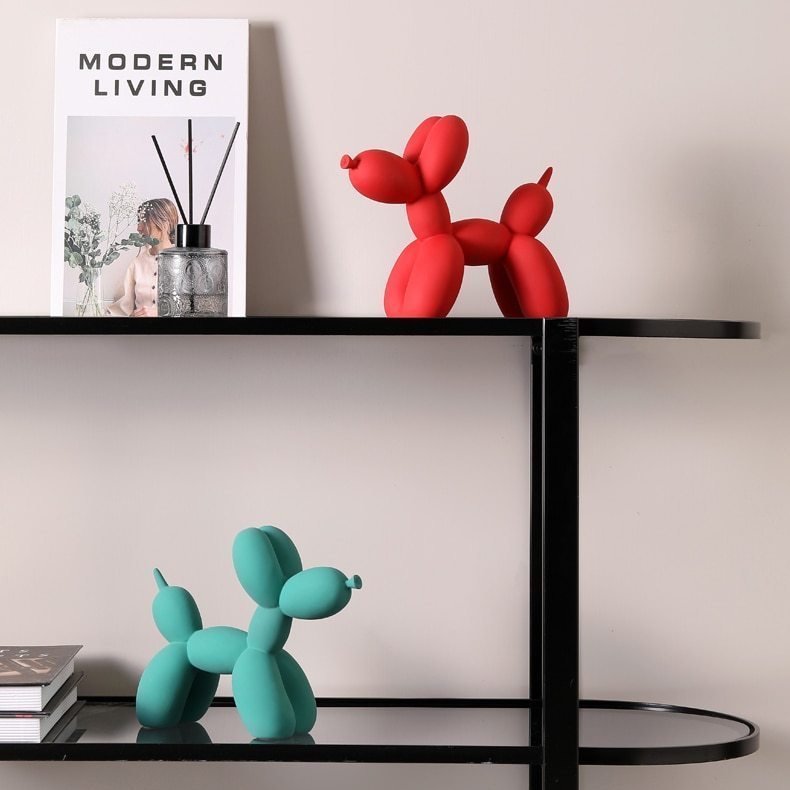 Hom & Ember – Stylish Resin Balloon Dog Figurine for Chic and Modern Interiors - Hom & Ember