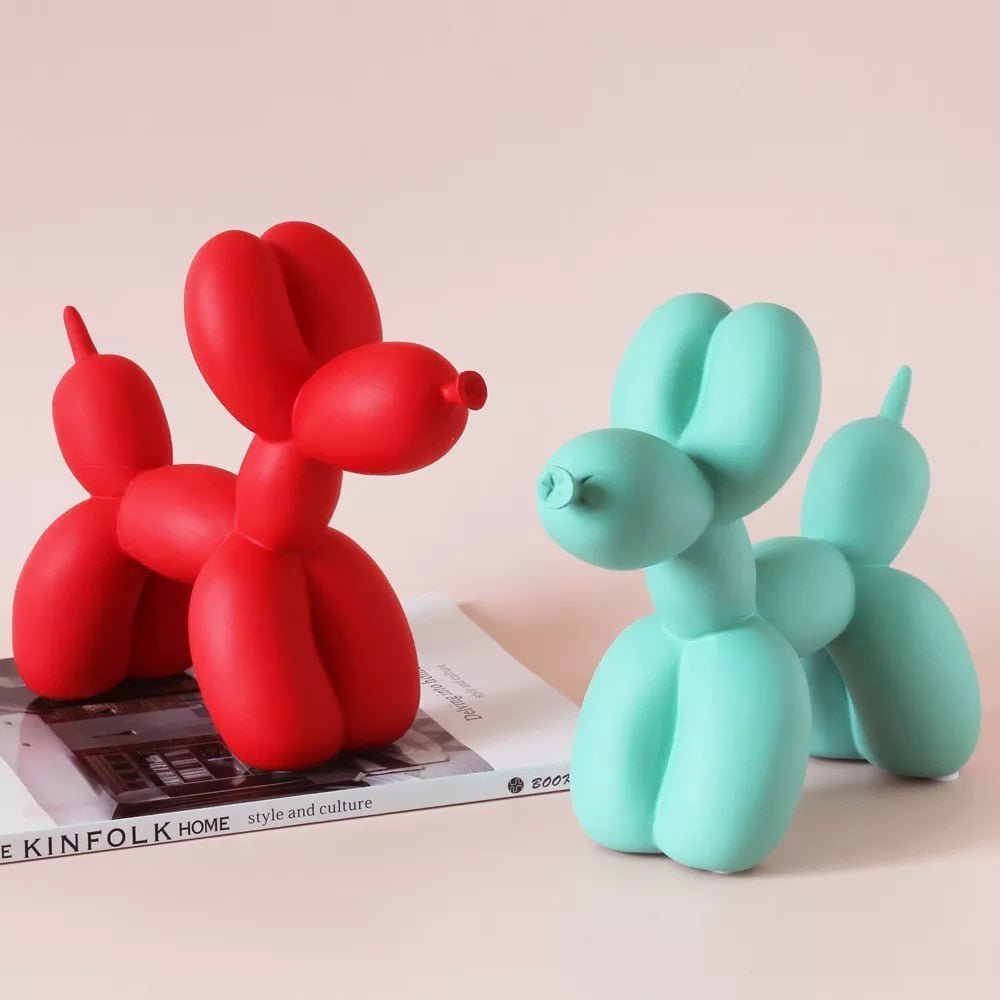 Hom & Ember – Stylish Resin Balloon Dog Figurine for Chic and Modern Interiors - Hom & Ember