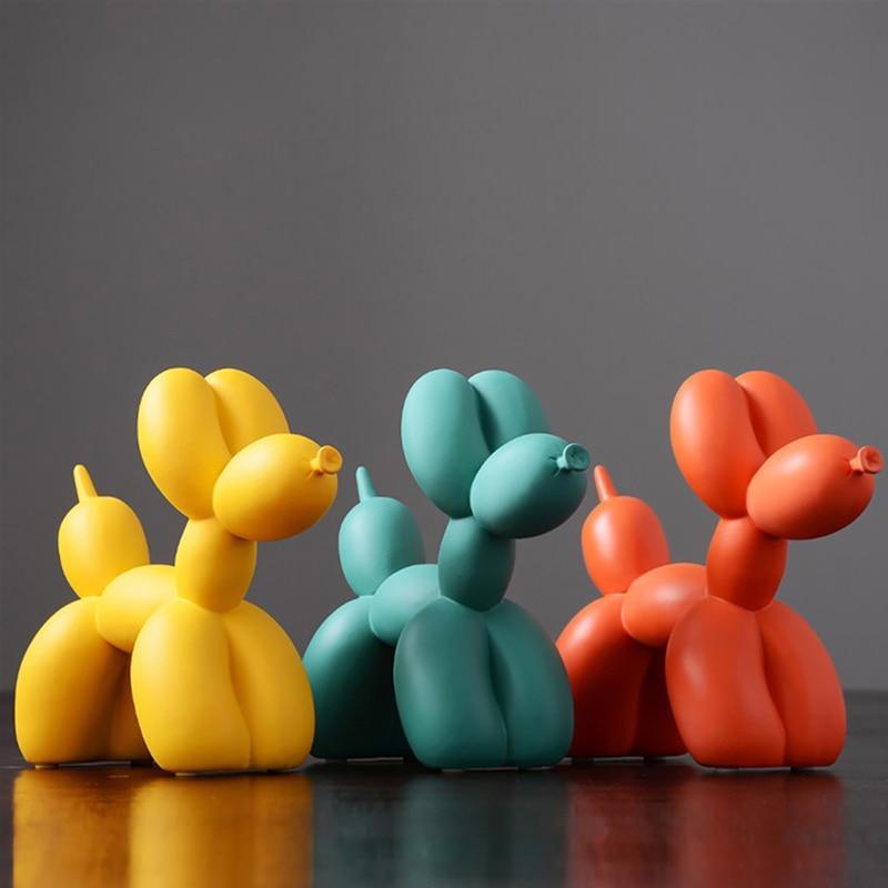 Hom & Ember – Stylish Resin Balloon Dog Figurine for Chic and Modern Interiors - Hom & Ember