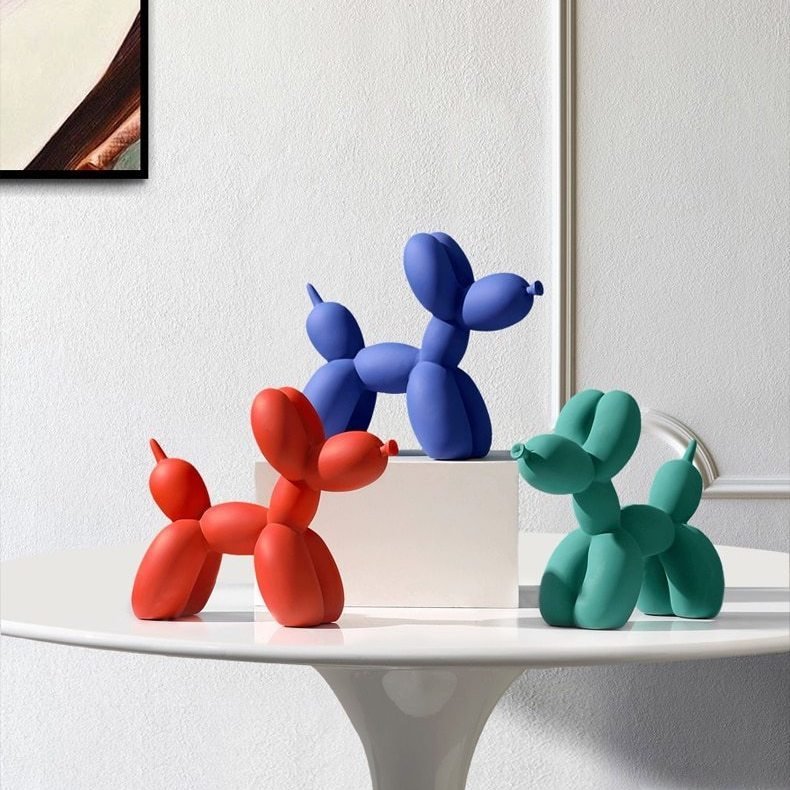 Hom & Ember – Stylish Resin Balloon Dog Figurine for Chic and Modern Interiors - Hom & Ember