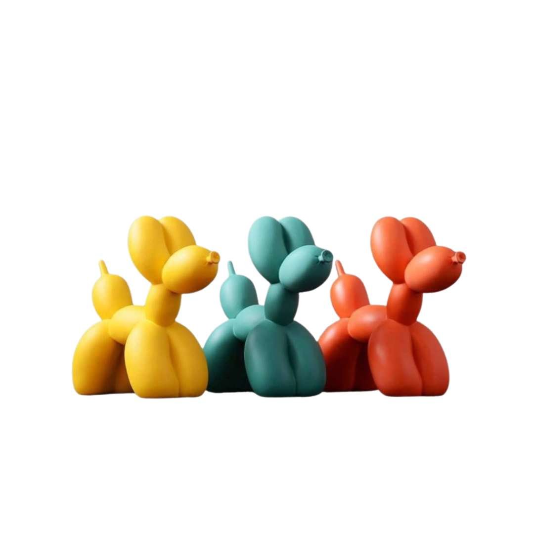 Hom & Ember – Stylish Resin Balloon Dog Figurine for Chic and Modern Interiors - Hom & Ember