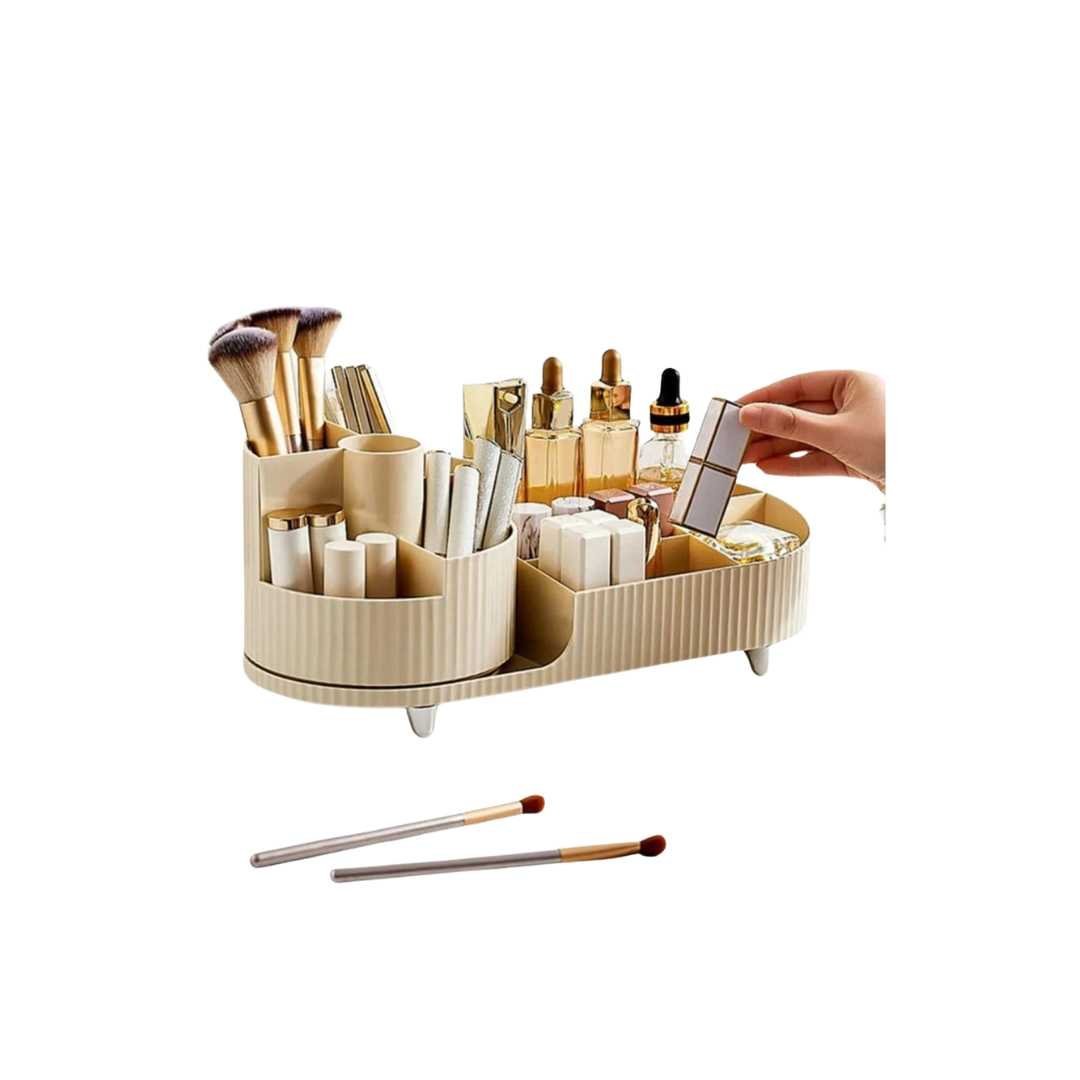 Hom & Ember – Stylish Rotating Beauty Organiser in Sleek Design for a Serene Ambiance - Hom & Ember