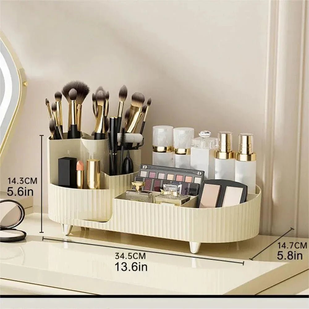 Hom & Ember – Stylish Rotating Beauty Organiser in Sleek Design for a Serene Ambiance - Hom & Ember