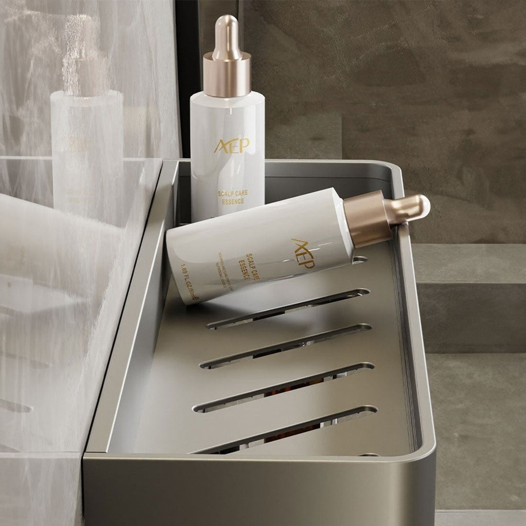 Hom & Ember – Stylish Wall Shelf for an Organised and Serene Bathroom Space - Hom & Ember