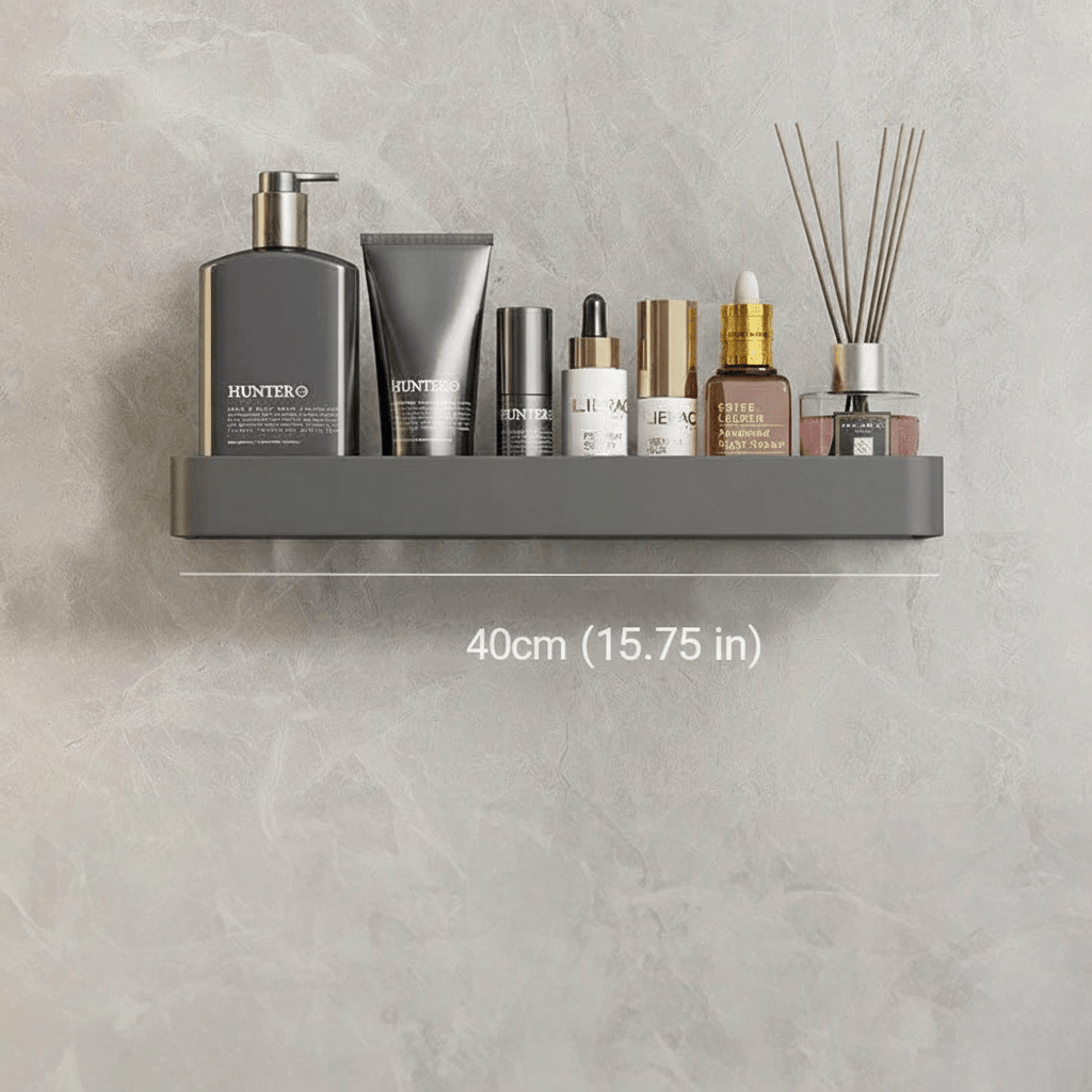 Hom & Ember – Stylish Wall Shelf for an Organised and Serene Bathroom Space - Hom & Ember